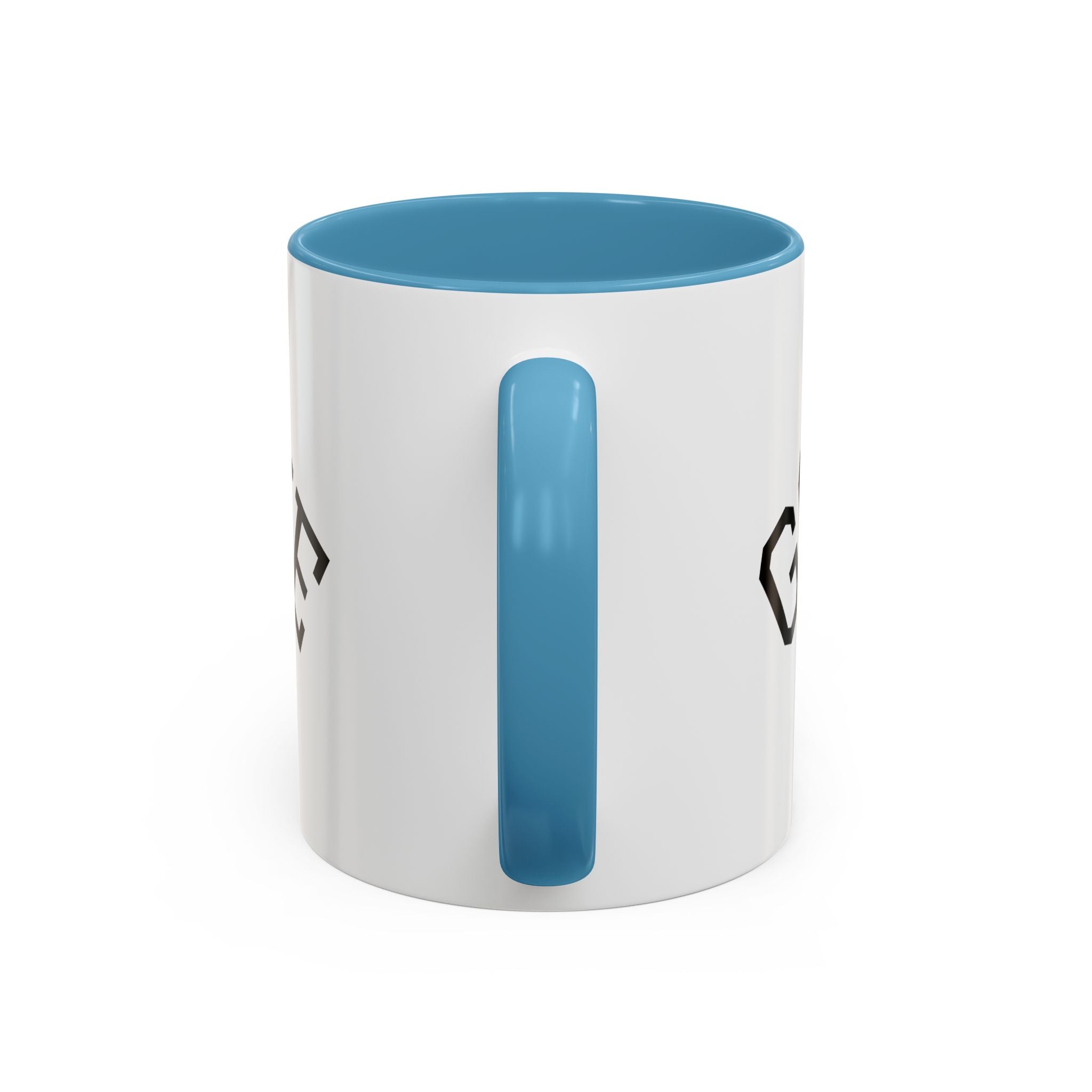 Accent Coffee Mug – "Dad's Fave" Established 2025, Black-Handle Personalized Gift